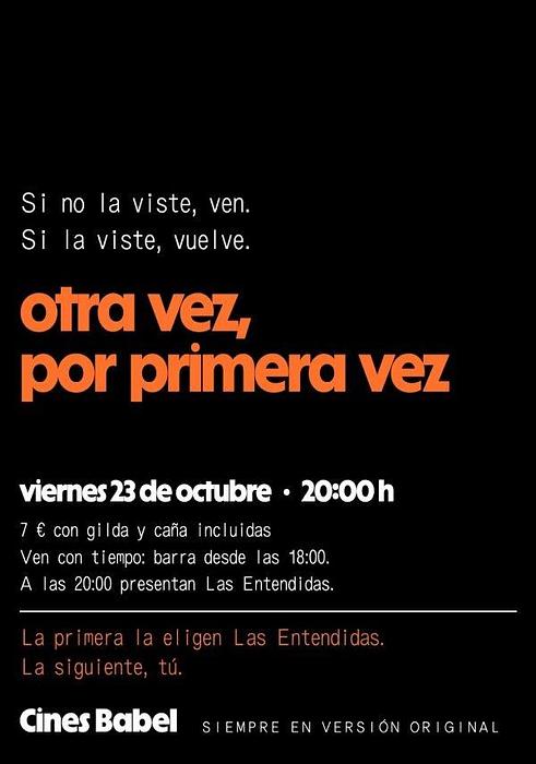 Otra vez, por primera vez