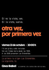 Otra vez, por primera vez