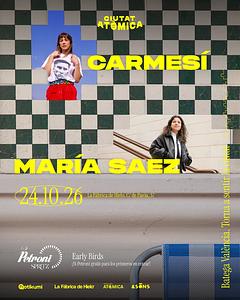 Carmesí + María Saez