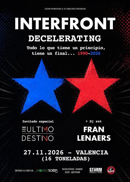 INTERFRONT + ÚLTIMO DESTINO + FRAN LENAERS DJ SET