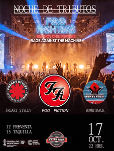 NOCHE DE TRIBUTOS | Foo Fighters · Red Hot Chili Peppers · Rage Against the Machine