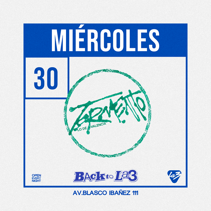 MIERCOLES 30 | TORMENTO CLUB