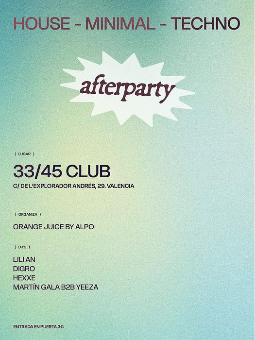 CUERPOS EN FUGA AFTERPARTY: Hexxe, DIGRO, MARTIN GALA, YEEZA, LILI AN