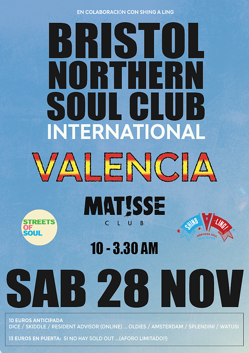 Bristol Northern Soul Club International - VALENCIA