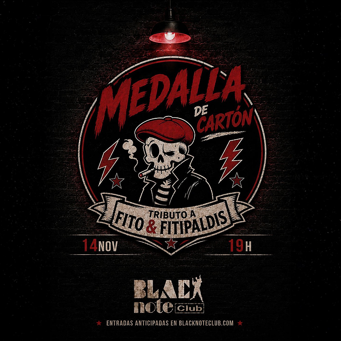 MEDALLA DE CARTÓN tributo a Fito & Fitipaldis