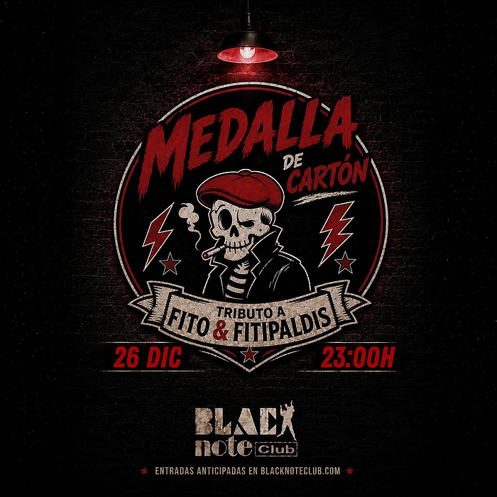 MEDALLA DE CARTÓN tributo a Fito & Fitipaldis