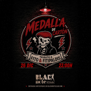 MEDALLA DE CARTÓN tributo a Fito & Fitipaldis