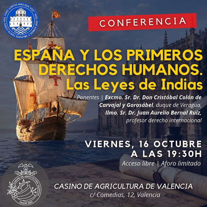 CONFERENCIA | “España y los Derechos Humanos. Las Leyes de Indias”